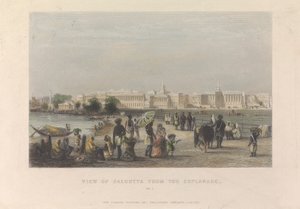 Ansicht von Kalkutta von der Esplanade, Nr. 1 von Unknown artist