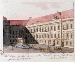 Ansicht des Josephsplatzes in Wien von Unknown artist