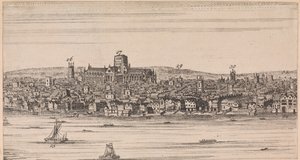 Blick auf die alte St. Pauls über den Fluss