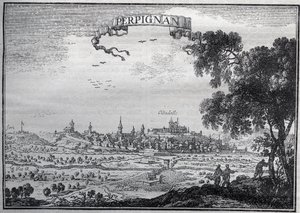 Ansicht von Perpignan im 17. Jahrhundert - Ansicht von Perpignan im 17. Jahrhundert von Unknown artist