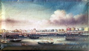 Ansicht des Hafens von Shanghai, um 1850