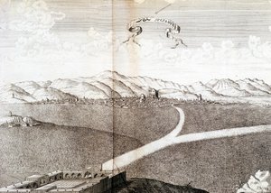 Ansicht von Sultanie - in „Journal der Reise des Ritters Chardin, Persien und Ostindien, über das Schwarze Meer und die Kolchis“ von Unknown artist