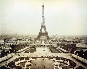 Ansicht der Weltausstellung 1889 in Paris und des Eiffelturms von Unknown artist