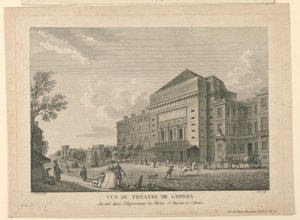 Ansicht der Oper in Paris von Unknown artist