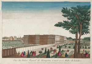 Ansicht des Königspalastes von Hampton Court von Unknown artist