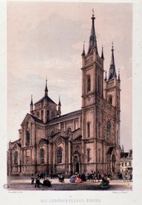 Ansicht der Kirche von Lerchenfelder in Wien