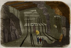 Blick auf die Eisenminen von Stahlberg im Elsass