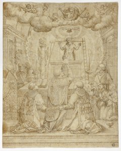 Vision des Heiligen Gregor von Unknown artist