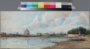 Blick auf Moskau vom Neskuchny-Garten von Unknown artist