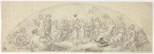 Hochzeit von Amor und Psyche auf dem Olymp