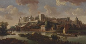 Schloss Windsor vom Fluss Thames aus gesehen