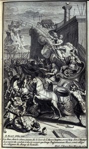 Mit dem Aufstieg der Morgendämmerung, als sich die beiden Armeen trafen, sandte Jupiter Iris, um Hector zu sagen, dass er sich aus der Schlacht zurückziehen und erst zurückkehren solle, wenn Agamemnon verletzt sei und gezwungen wäre, sich vom Schlachtfeld  von Unknown artist