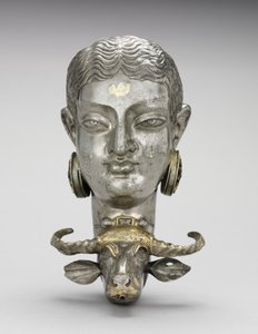 Frau und Wasserbüffel-Rhyton von Unknown artist