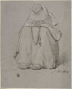 Frau mit Rosenkranz von Unknown artist