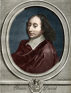 Porträt von Blaise Pascal (1623-1662), französischer Physiker, Mathematiker und Schriftsteller. von Unknown artist