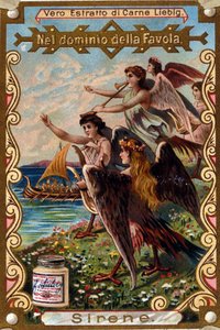 Darstellung von Sirenen, die Seeleute mit ihrem Gesang anlocken von Unknown artist