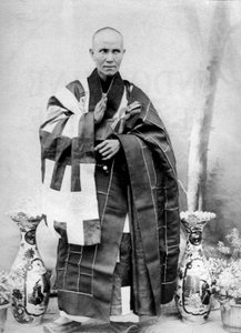 Annamitischer Bonze in Cochinchina, Indochina, um 1900 (s/w Foto) von Unknown photographer