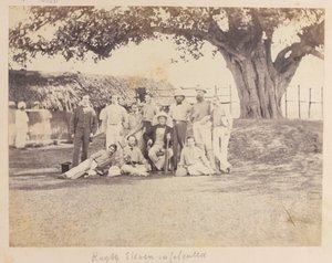 Armee-Cricket-Team, Kalkutta von Unknown photographer