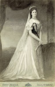 Elisabeth, Kaiserin von Österreich und Königin von Ungarn (24. Dezember 1837 – 10. September 1898) (Foto) von Unknown photographer