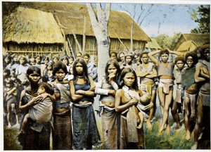 Frauen und Mädchen des Landes der Monis, Annam, um 1895, „Rund um die Welt“, späte 19. Jahrhundert von Unknown photographer