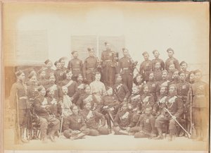 Gurkha-Unteroffiziere und Schützen des 4. Gurkha (Gewehr) Regiments
