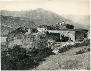 Heiliges Kloster St. Stephan (Agios Stefanos), Meteora, Trikala, Griechenland, ca. 1890 von Unknown photographer