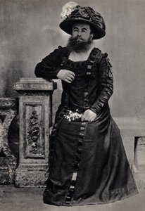 Les Monstres, die bärtige Frau. Fotografie, späte 19. Jahrhundert, Paris. Sammlung Selva. von Unknown photographer