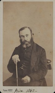 Generalleutnant Sir James Outram in Zivilkleidung, Nizza, 1862 von Unknown