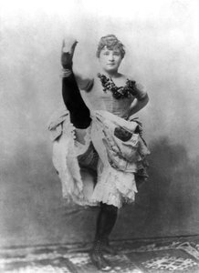 Louise Weber (1870-1929) alias La Goulue, französische Tänzerin des French Cancan im Folies Bergère in Paris und Modell von Toulouse-Lautrec
