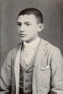 Pablo Picasso im Jahr 1896 (15 Jahre alt) - aus „Picasso, iconographic documents“ von Sabartes von Unknown photographer