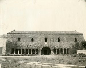 Palazzo della Ragione, Abtei Pomposa, Emilia-Romagna, Italien, ca. 1890