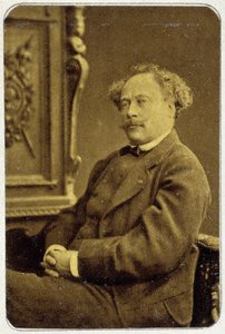 Porträt von Alexandre Dumas Jr. (1824 - 1895) im Jahr 1884 von Unknown photographer