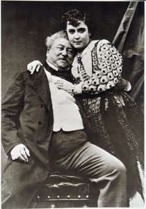 Porträt von Alexandre Dumas Père (1802 - 1870) und seiner Geliebten