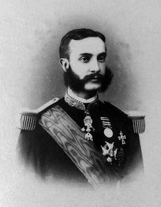 Porträt von Alfonso XII (1857-1885), König von Spanien von 1874 bis 1885 nach einem langen Exil in Europa. von Unknown photographer