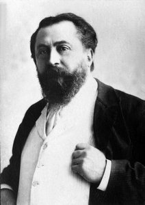 Porträt von Catulle Mendes (1841-1909), französischer Dichter von Unknown photographer