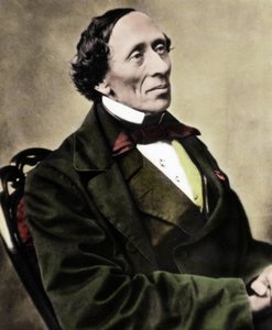 Porträt des dänischen Schriftstellers und Dichters Hans Christian Andersen (1805-1875). Fotografie aus den 1860er Jahren