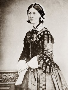 Porträt von Florence Nightingale - Porträt der britischen Philanthropin Florence Nightingale (1820-1910) von Unknown photographer