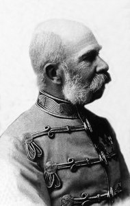 Porträt von Franz Joseph I. von Österreich (1830-1916), Kaiser von Österreich von 1848 bis 1916, König von Böhmen und König von Ungarn von 1867 bis 1916.