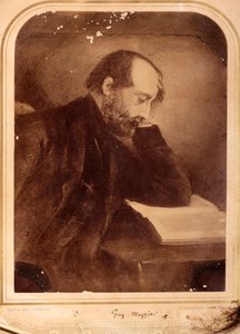 Porträt von Giuseppe Mazzini, mit Autogramm (s/w Foto) von Unknown photographer