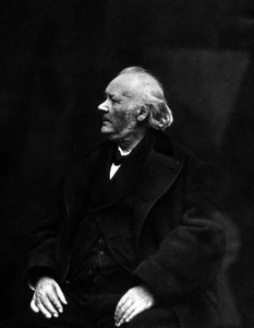 Porträt von Honore Daumier, französischer Karikaturist, Lithograf, Maler und Bildhauer (1808-1879). Fotografie aus dem 19. Jahrhundert von Unknown photographer