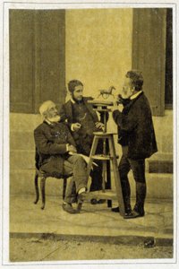 Porträt von Jean Louis Meissonnier im Jahr 1880, französischer Maler und Karikaturist (1815 - 1891) von Unknown photographer