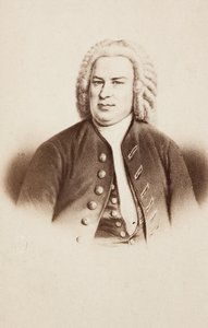 Porträt von Johann Sebastian Bach (nach einem früheren Bild)