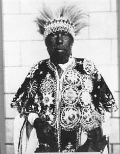Porträt von Menelik II. (1844-1913), König von Äthiopien von Unknown photographer