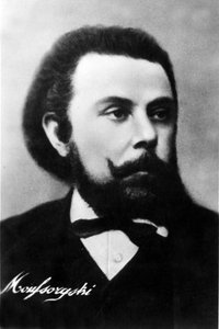 Porträt von Modest Petrowitsch Mussorgski (1839 - 1881), russischer Komponist