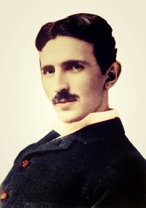 Porträt von Nikola Tesla (1856-1943) - Kroatisch-serbischer Ingenieur, Physiker und Erfinder von Unknown photographer