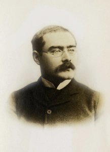 Porträt von Rudyard Kipling (1865-1936), englischer Schriftsteller.