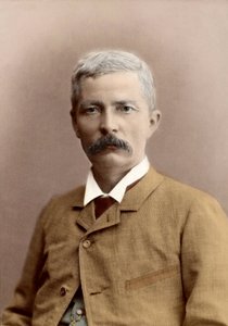 Porträt von Sir Henry Morton Stanley (geboren John Rowlands) (1841-1904), walisischer Journalist und Entdecker. Spätere Kolorierung von Unknown photographer