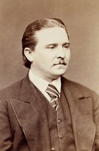 Porträt von Vernon Rigby, ca. 1860er (s/w Foto)
