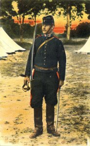 Porträt eines Kanoniers im Einsatz während des Ersten Weltkriegs (1914-1918). von Unknown photographer
