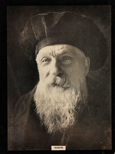 Porträt des französischen Bildhauers Auguste Rodin (1840-1917)